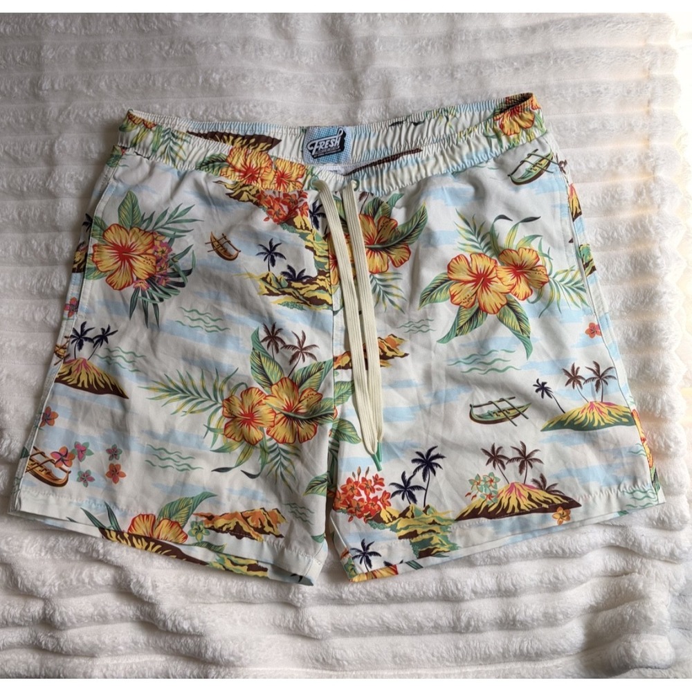 Drill Clothing Co. Fresh Prints of BelAir Men's Island Print Swim Shorts XL